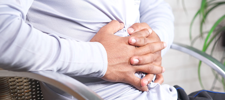 Upper abdominal pain or discomfort